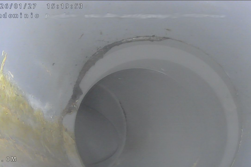 Vídeo inspeção de tubagens de águas pluviais